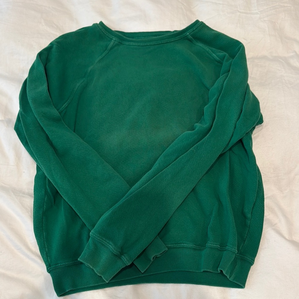 THE GREAT. Green Sweatshirt